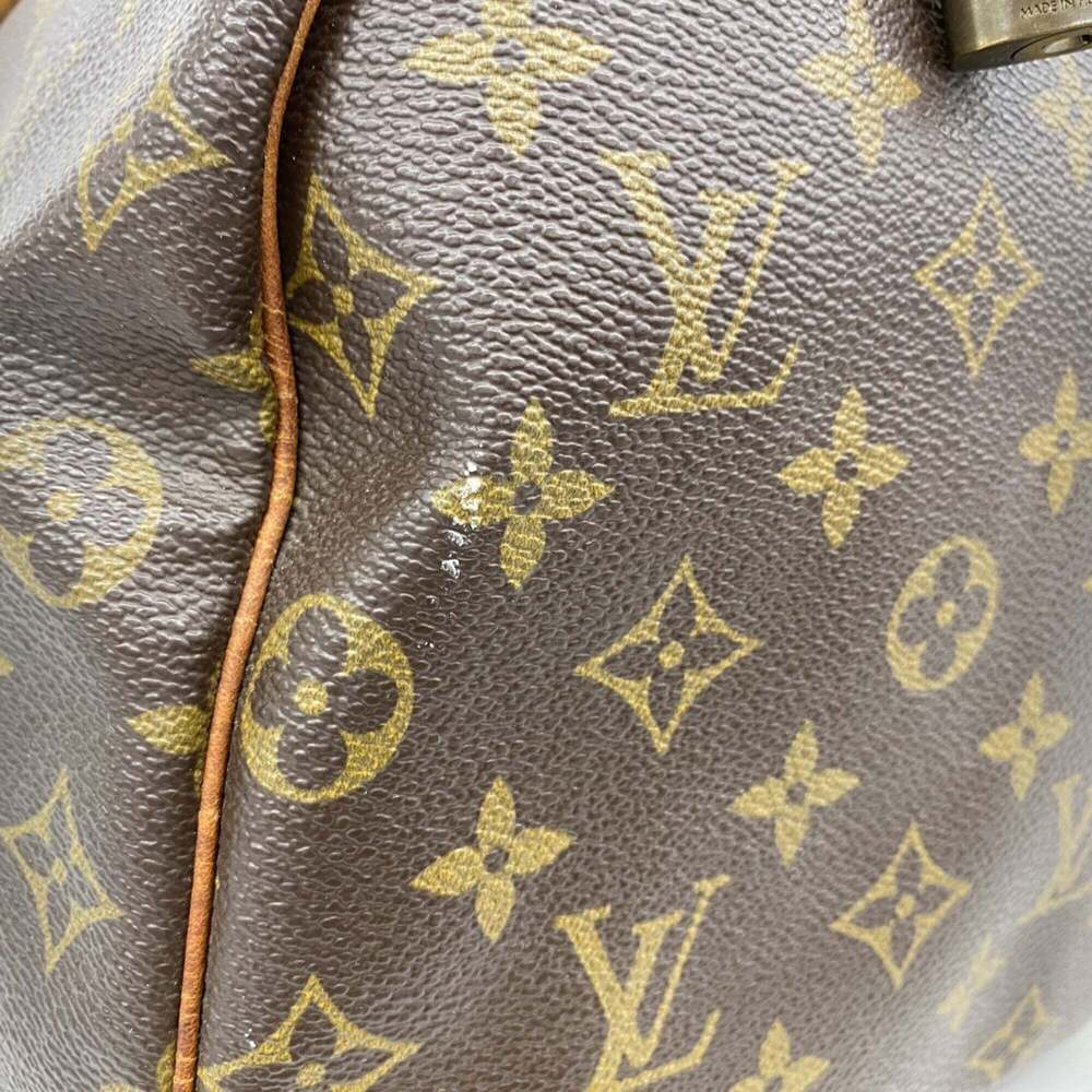 LOUIS VUITTON Brown Monogram Speedy 35 Bag - Picture 11 of 13
